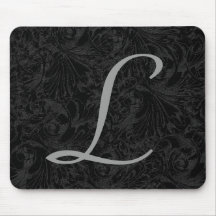 L:: Monogramm L elegantes Mousepad - Anfangsbuchst