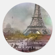 La-Ausflug Eiffel Aufkleber