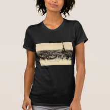 La-Ausflug Eiffel, Paris Frankreich c1910 Vintag Tshirt