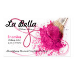 La Bella Salon-Maskenbildner-Visitenkarte