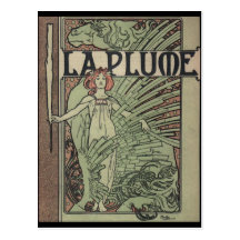 La-Feder durch Alfons Mucha Postkarten