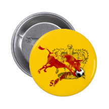 La Furia España Toro Grafikgeschenke und -T-Shirts Anstecknadelbuttons