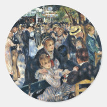 La Galette Bal Du Moulin De durch Pierre-Auguste R Aufkleber