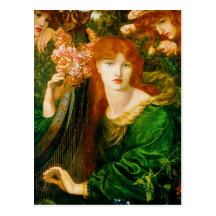 La Ghirlandata durch Dante Gabriel Rossetti Postkarte