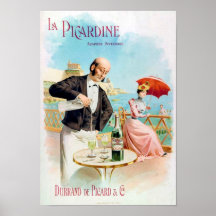 La Picardine Wermut Supérieure Posterdruck