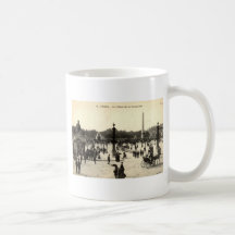 La Place de la Concorde Paris Vintages c1910 Tassen
