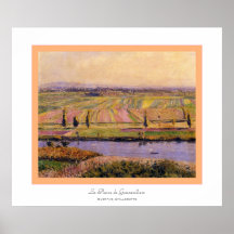 La Plaine de Gennevilliers~ Gustave Caillebotte Posterdrucke