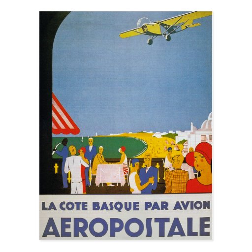 La-Taubenschlag-baskische Gleichheit Avion Postkarten