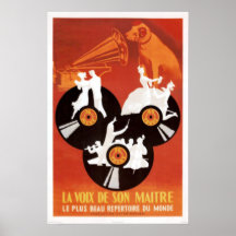 La Voix De So Maitre Posterdrucke