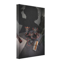 Lab Rats Unite Stretched Canvas Prints