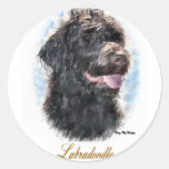 Labradoodle Geschenke Runde Sticker