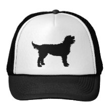 Labradoodle Hund (im Schwarzen) Baseball Mütze
