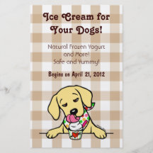 Labrador-Eiscreme für HundeFlyer