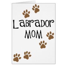 Labrador-Mamma Karte