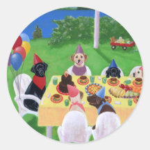 Labrador-Party Sticker