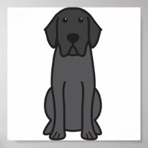 Labrador Retriever Dog Cartoon Posters