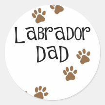 Labrador-Vati Runde Aufkleber