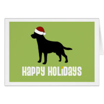 Labrador-Weihnachtsmannmütze karten