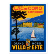 Lac de Como Postkarte