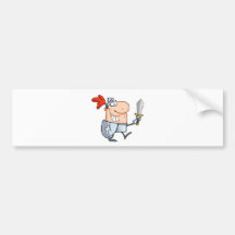 Lächeln-Ritter-mit-Klinge Autosticker
