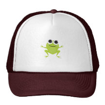 Lächelnde Frosch-Baseball-Mütze