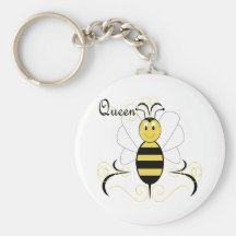 Lächelnde Hummel-Bienen-Königin-Biene Keychain Schlüsselband