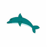Lächelnder Delphin Foto Figur