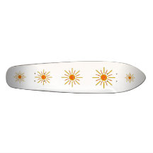 Lächelnder Sommer Sun. Gelb und Orange Individuelles Deck