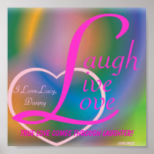 Lachen-LiveLiebe Plakat-Fertigen besonders an