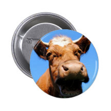 Lachende Kuh Anstecknadelbuttons