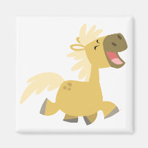 Lachender Cartoon-Ponymagnet Magnets