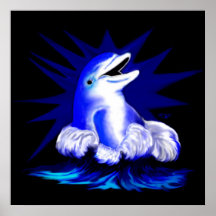 Lachender Delfin Plakate