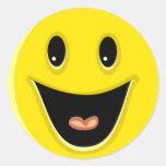 Lachender Smiley Aufkleber