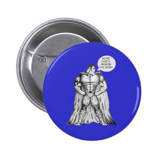 Lächerlicher Superheld Anstecknadelbuttons