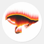 Lachse fliegen Feuerentwurf Stickers