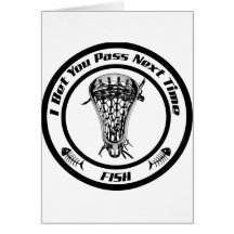 Lacrosse-Durchlauf-Fische (kein bkg) Grußkarten