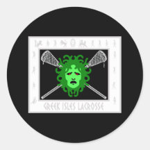 Lacrosse-Flagge GreekIsles 2 Aufkleber