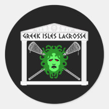 Lacrosse-Flagge GreekIsles Aufkleber