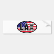 Lacrosse-Flaggen-Amerika-Autoaufkleber
