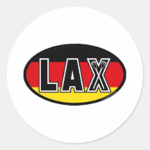 Lacrosse-Flaggen-Deutschland-Aufkleber
