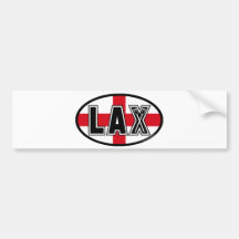 Lacrosse-Flaggen-England-Autoaufkleber