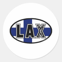 Lacrosse-Flaggen-Finnland-Aufkleber