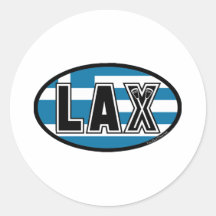 Lacrosse-Flaggen-Griechenland-Aufkleber