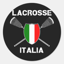 Lacrosse-Flaggen-Italien-Aufkleber