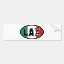Lacrosse-Flaggen-Italien-Autoaufkleber