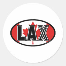 Lacrosse-Flaggen-Kanada-Aufkleber