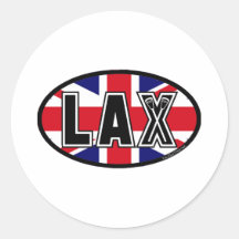 Lacrosse-Flaggen-Königreich-Aufkleber