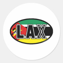 Lacrosse-Flaggen-Mosambik-Aufkleber