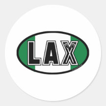 Lacrosse-Flaggen-Nigeria-Aufkleber