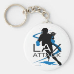 Lacrosse-Jungen-LOCKERES Angriffs-Blau Schlüsselbänder